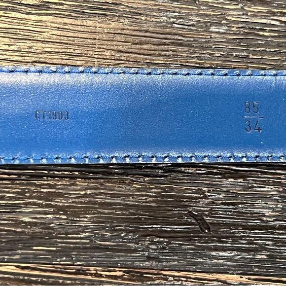 Louis Vuitton EPI Blue Belt - Picture 3 of 3